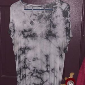 Tie Dyed cross cut shirt